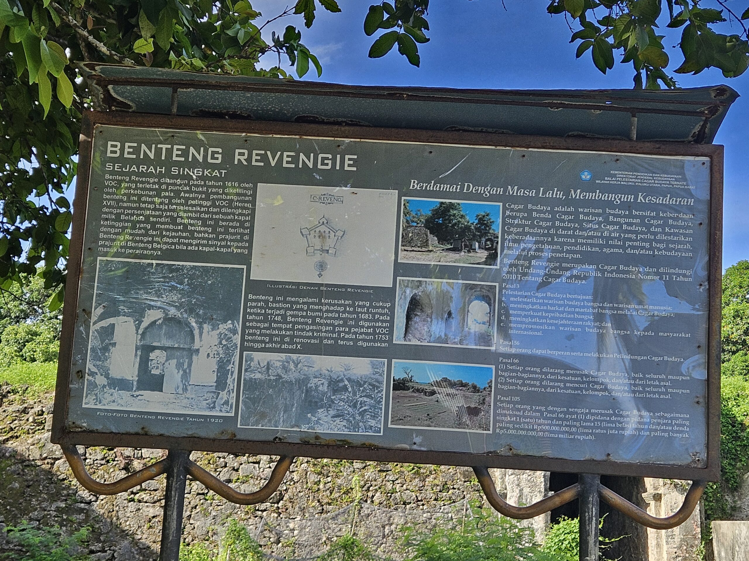 Fort Revengie at Banda Island indonesia