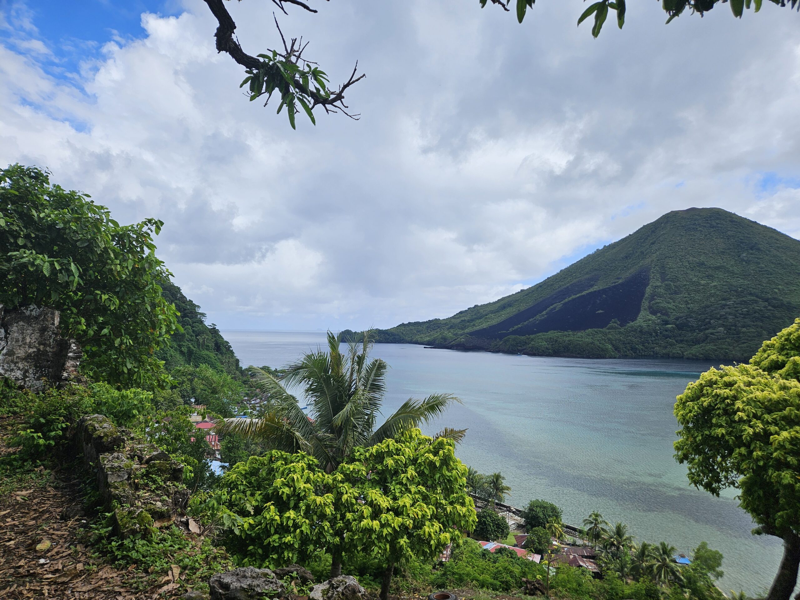 The view of the top of Banda Island Indonesia