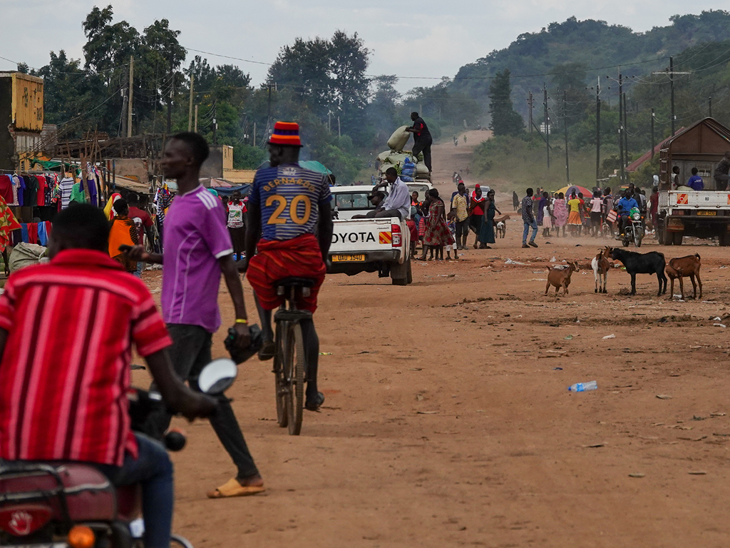 The streets of Namalu in Karamoja, Uganda